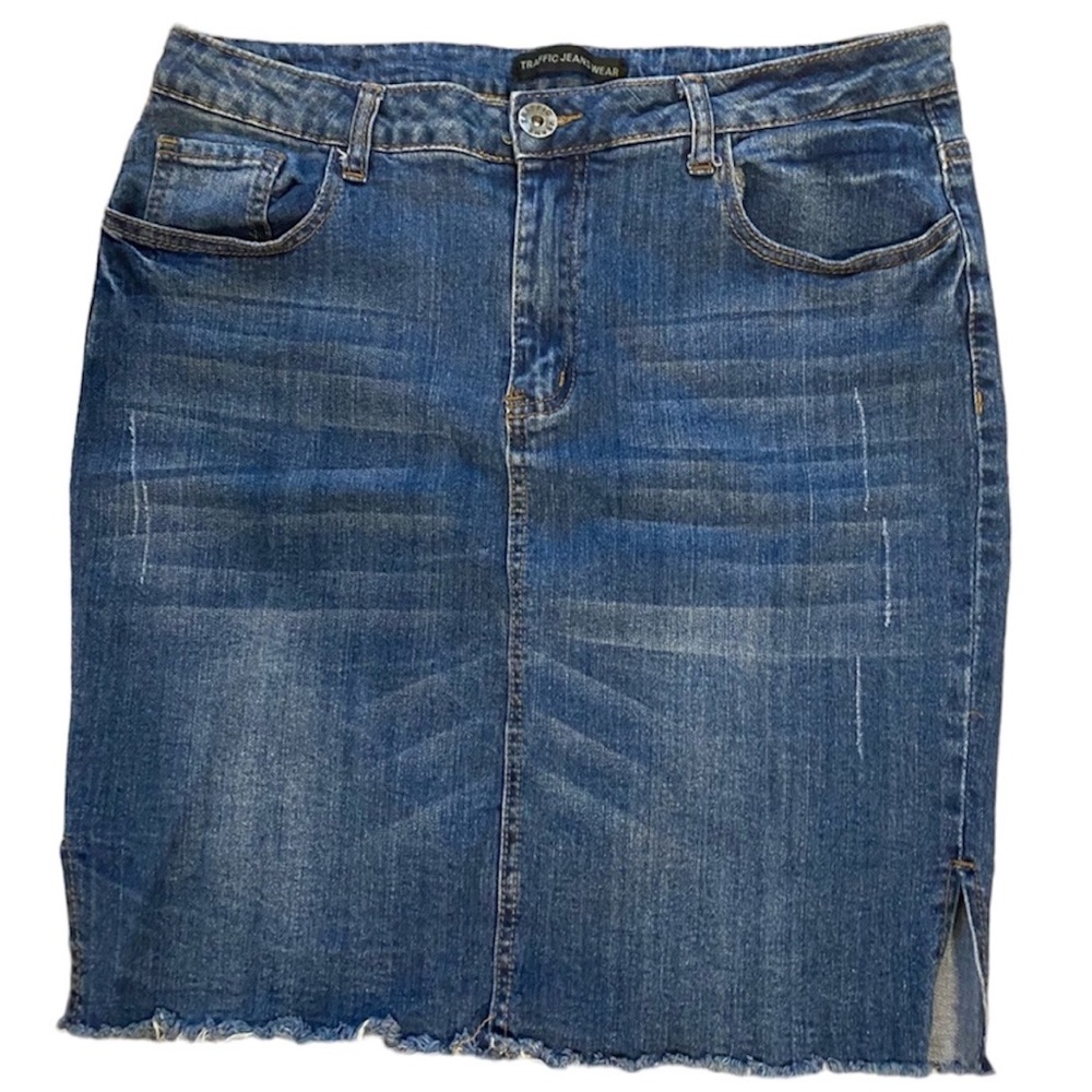 Traffic Jeans Wear Denim Skirt Size Large